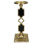 Подсвечник чёрно-золотой [Арт. XET-2943]