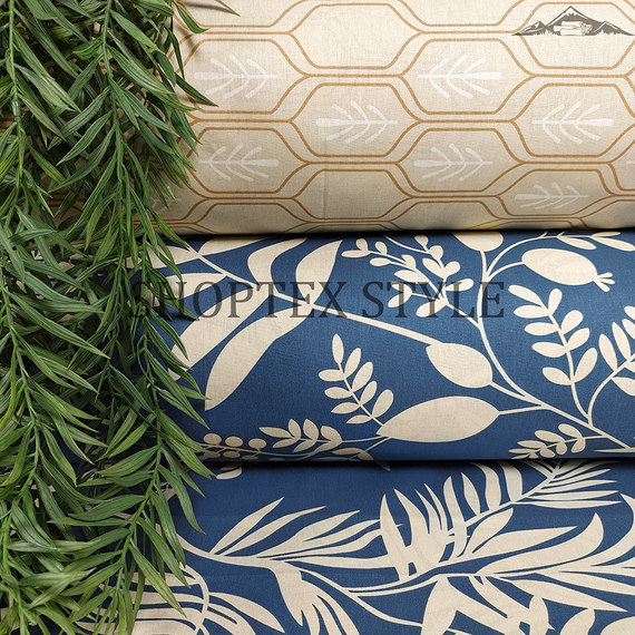 Поплин &quot;Пакистан-принт №21&quot; | ш.220 см | 110 г/м² | хлопок-100%