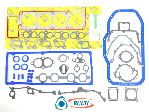 Комплект прокладок двигателя ЗМЗ-405, 409 до Е-2 полный под ГБО для а/м ГАЗ УАЗ (25 наим., 42 шт., облицованная металлом ГБЦ, силикон, паронит, 405.3906022, 405-3906022-05) ОПТИМА RUATI
