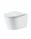 Унитаз подвесной, сиденье s/close Nofer Nantes 515x355мм 23013 белый