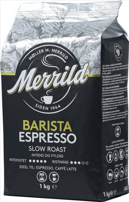 Кофе в зернах Merrild Barista Espresso, 1 кг (Меррилд)
