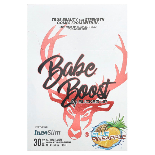 Bucked Up, Babe Boost, синий ананас, 30 пакетиков по 6,4 г (0,2 унции)