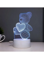 Светильник сенсорный «Мишутка» LED 7 цветов USB/от батареек