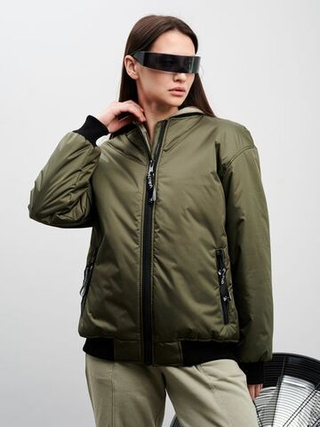 Женский бомбер "Хаус" хаки