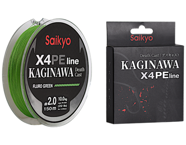 Шнур Saikyo Kaginawa X4PE 150м Зелёный Fluo -