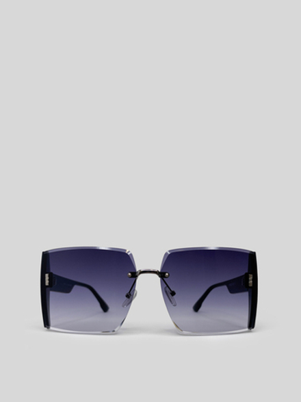 Очки F7701 C1 квадратной формы со стразами без оправы