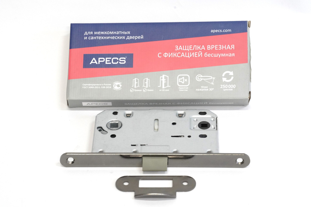 ЗАЩЕЛКА ВРЕЗНАЯ С ФИКСАЦИЕЙ APECS 5300-P-WC-BN