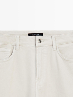 Massimo Dutti Джинсы Slim Fit, серо-бежевый
