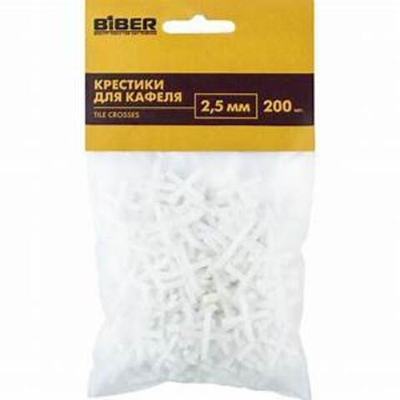 Крестики 2,5 мм,200 шт.BIBER