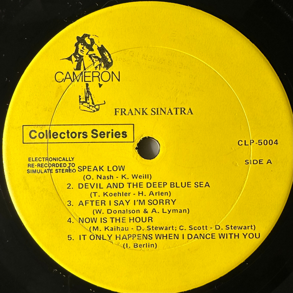 Frank Sinatra ‎– Frank Sinatra (США 1975г.)
