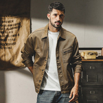 Мужская рабочая куртка винтажного стиля американского производства, весом 365 г, весенне-осенняя модная модель, свободного кроя, стильная повседневная куртка для охоты.