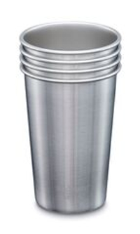 Набор одностенных стаканов Klean Kanteen Steel Pint 16oz (473 мл) Brushed Stainless, 4 шт