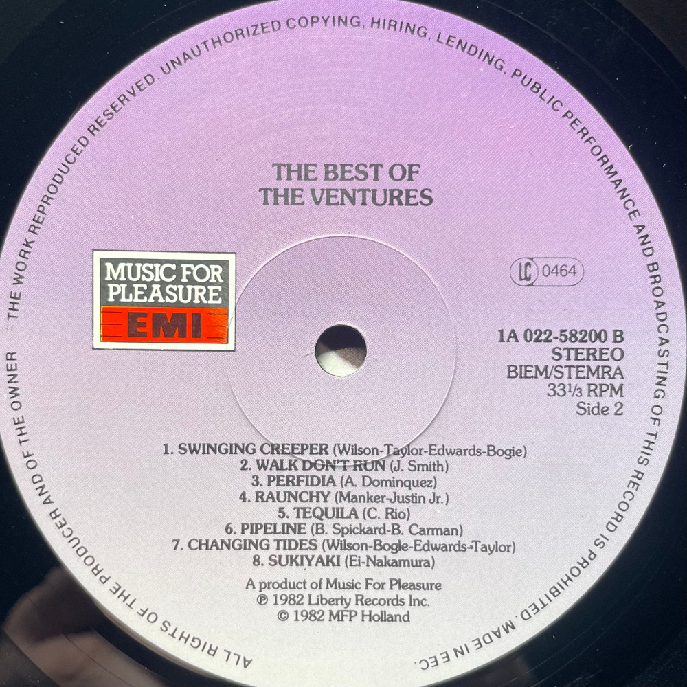 The Ventures ‎– The Best Of The Ventures (Европа)