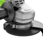 Угловая шлифовальная машина акк. Greenworks GD24AG, 24V, б/щет, 125 мм, 10500 об/мин,1x8Ач,ЗУ,кор (3200207CUH)