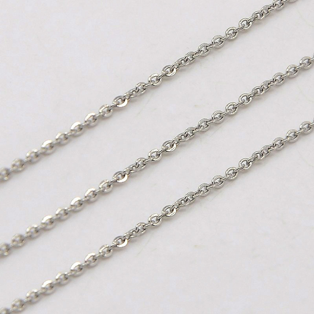 цс313203 Цепочка тонкая 1,5*1,2мм, нерж. сталь, м