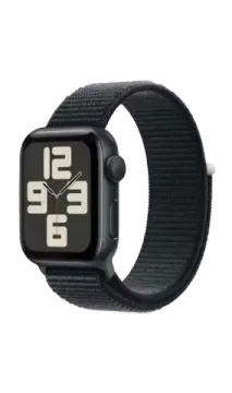 Apple Watch SE 2023, 44 мм черный , текстильный ремешок