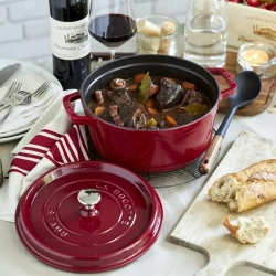 STAUB Чугунная кастрюля Cocotte 3,8 л 24 см серая (сорт II)