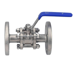 Stainless steel ball valve Elephant BV.F.Fp.T.ISO.316.180 580 psi, SS316, full port, flanged connection, with ISO 5211 mounting pad