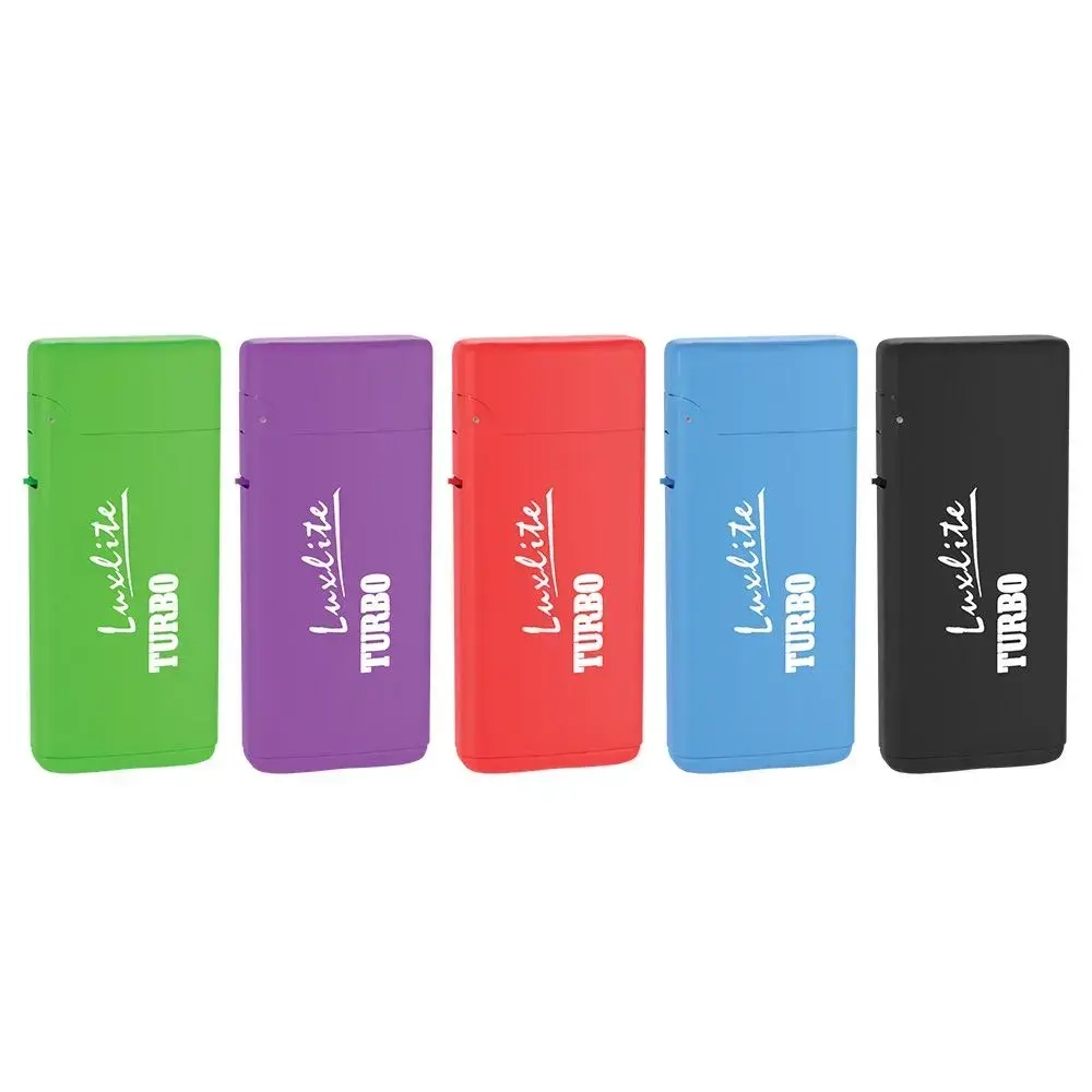 Зажигалки турбо XHD 207 HC 5 RUBBER SPкрышка и низ одного цвета (комплект 25 шт)