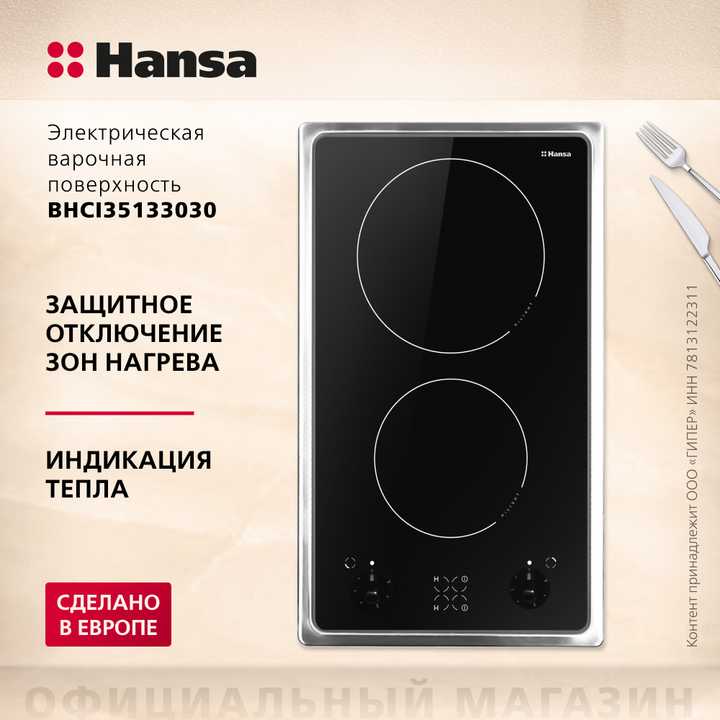 Электрическая панель Hansa BHCI35133030