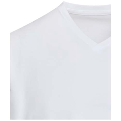 Футболка унисекс Balfour плотностью 200 г/м² с коротким рукавом и V-образным вырезом, изготовленная из органических материало