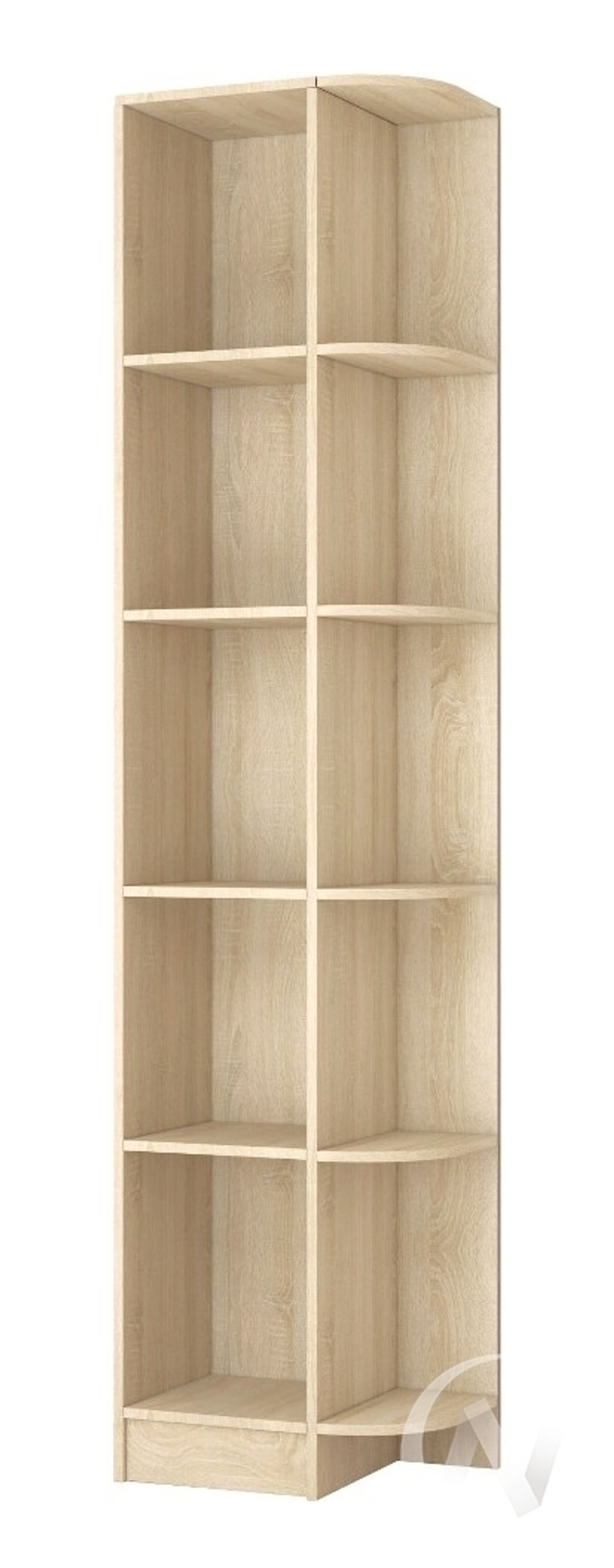 Шкаф торцевой Спальня Мадлен (дуб сонома/дуб шале мореный)