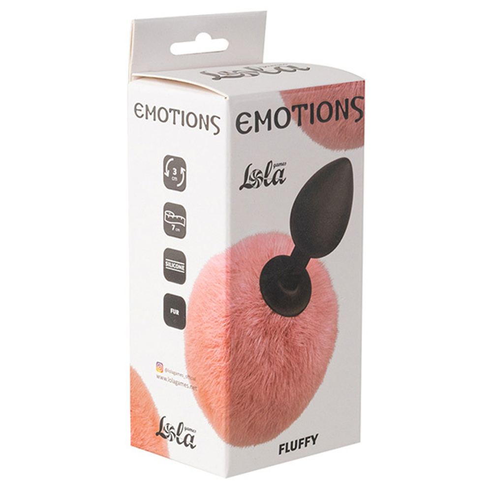 Анальная пробка 15см с хвостом Lola Games Emotions Fluffy Pink 4017-02lola