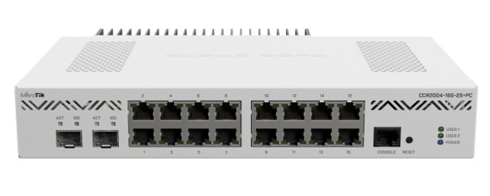 Маршрутизатор Mikrotik CCR2004-16G-2S+PC