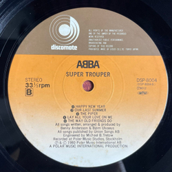 Винтажная виниловая пластинка LP ABBA Super Trouper (Japan 1980) (Obi) The Winner Takes It All