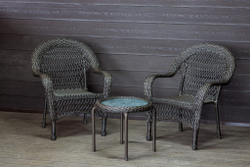 Садовый комплект из искусственного ротанга Мэдисон НЬЮ (Medison NEW) Balcony set с круглым столиком без подушек