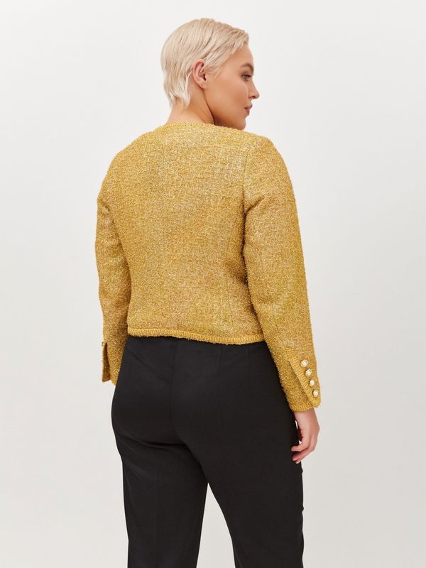 Жакет из твида, золото