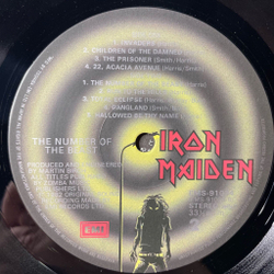 Винтажная виниловая пластинка LP Iron Maiden The Number Of The Beast (Japan 1982) (No Obi)