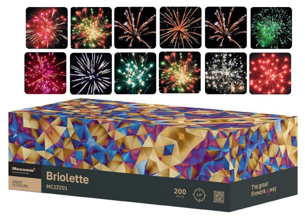 Батарея салютов "Briolette" MC12201 200 залпов *1.2"