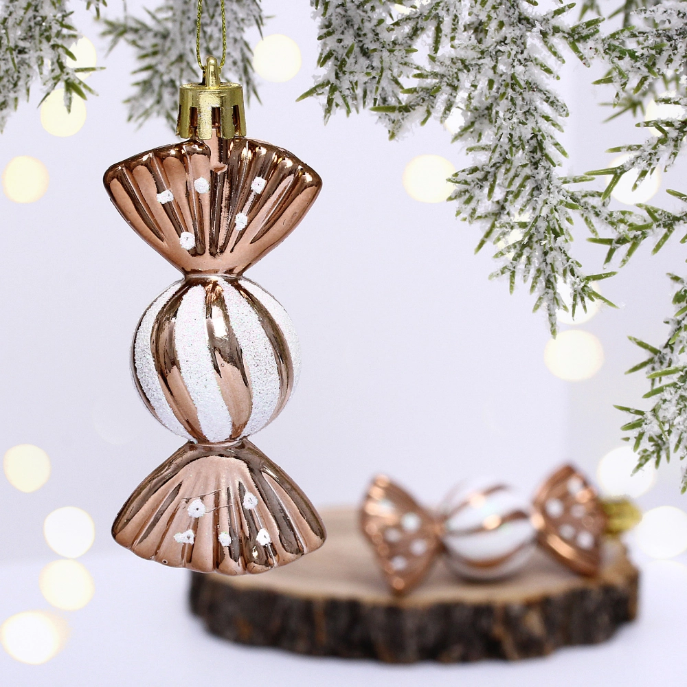 Ёлочные игрушки «Таинственное очарование» Конфетки 8 см (набор 2шт), шоколад