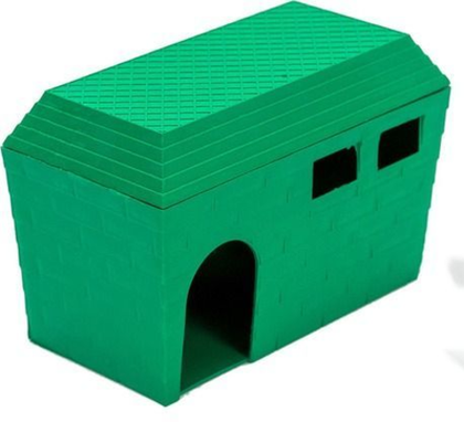 ДАРЭЛЕНД Домик для грызунов пластиковый, изумрудный