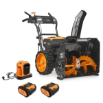 VILLARTEC WA6261 SET8n 62В снегоуборщик аккумуляторный (2 x 8 Ач, ЗУ) ковш 61 см, выброс 15 м