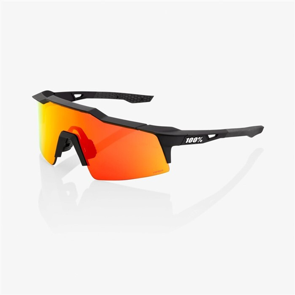 Очки спортивные 100% Speedcraft SL Soft Tact Black / HIPER Red Multilayer Mirror Lens (61002-412-02)