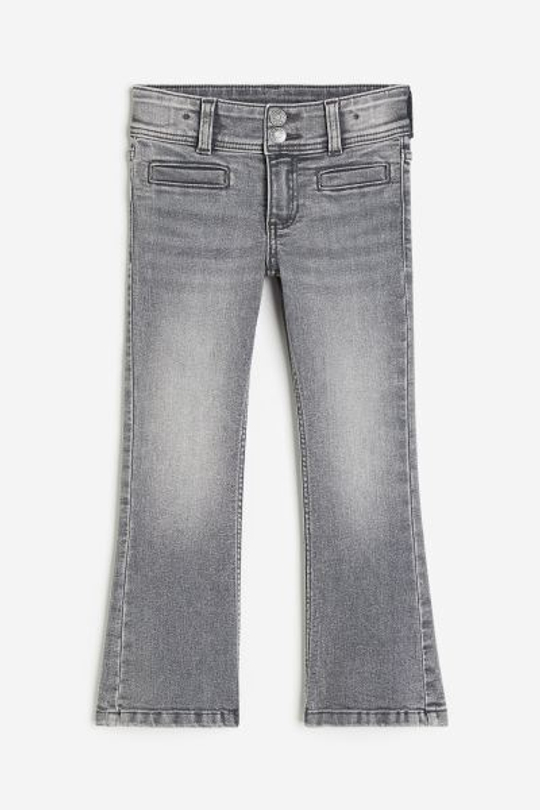 H&M Расклешенные джинсы, серый