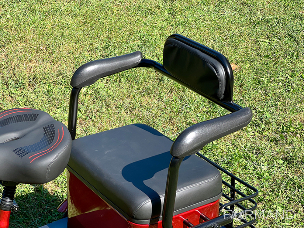 Трехколесный двухместный электровелосипед TRION Delta, Красный