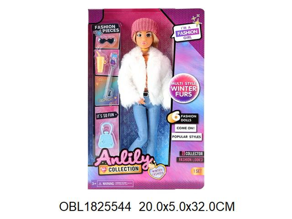 Кукла тип модель, с аксесс. коробка 616359