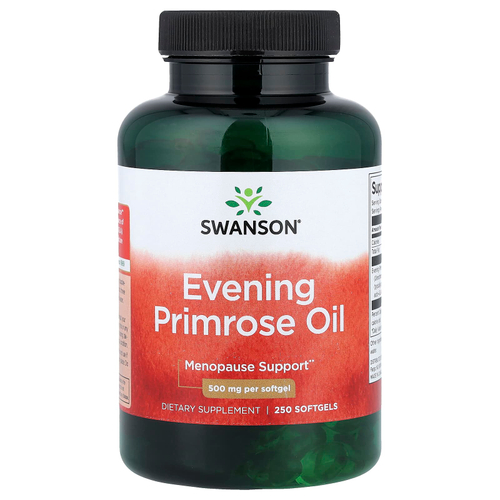 Swanson Vitamins, масло первоцвета вечернего, 250 капсул (500 мг в 1 капсуле)