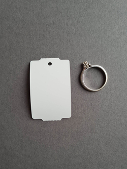 Ювелирные бирки 30х50,8 мм. Толщина 180 мкм. Синтетические нервущиеся для термотрансферной печати.