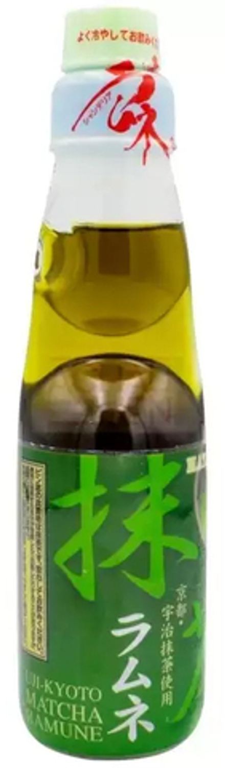 Газированный Напиток Рамуне со Вкусом Чая Матча / Ramune Lemonade Matcha 0.2 - стекло
