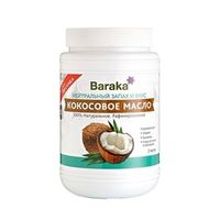 Кокосовое масло Рафинированное, 1000 мл., Барака