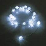 Гирлянда для дома «Жемчужина» на батарейках 2,0 м 20 ламп LED, d-1 см, 3 реж., IP-20, Белый