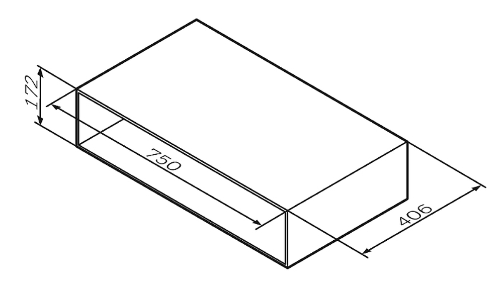 Полка AM.PM Gem 75 M90OHX0750WG Белая