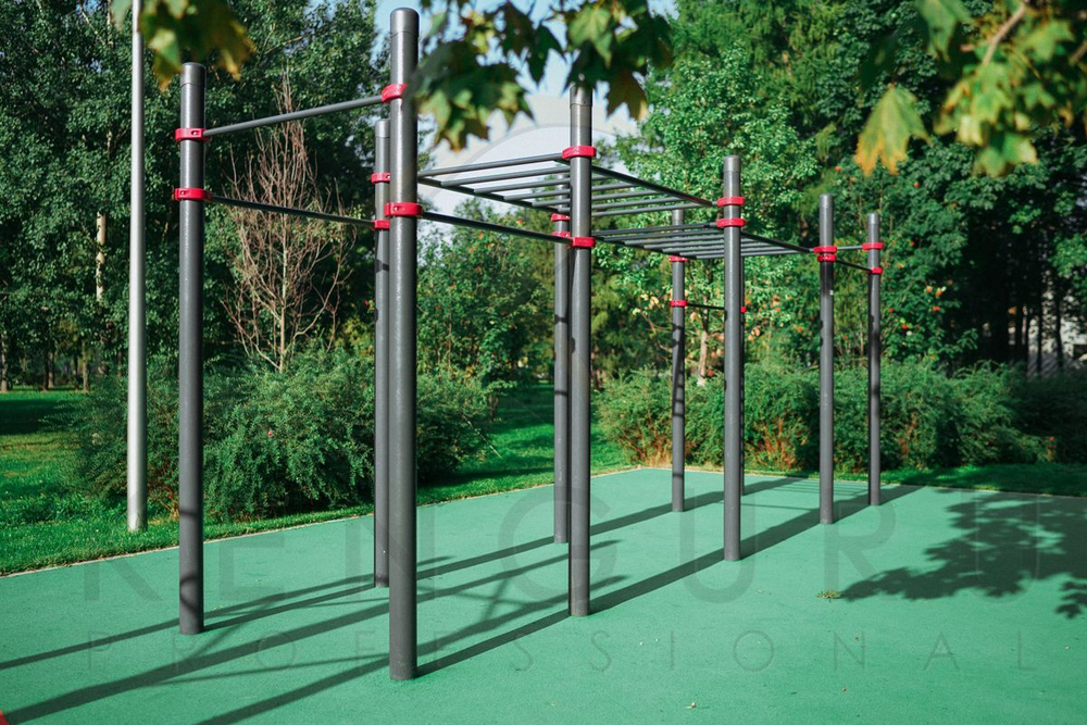 Воркаут комплекс рукоход классический двухуровневый и 6 турников - Диксон