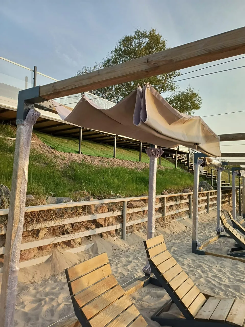 Штора уличная. Пергола для навеса