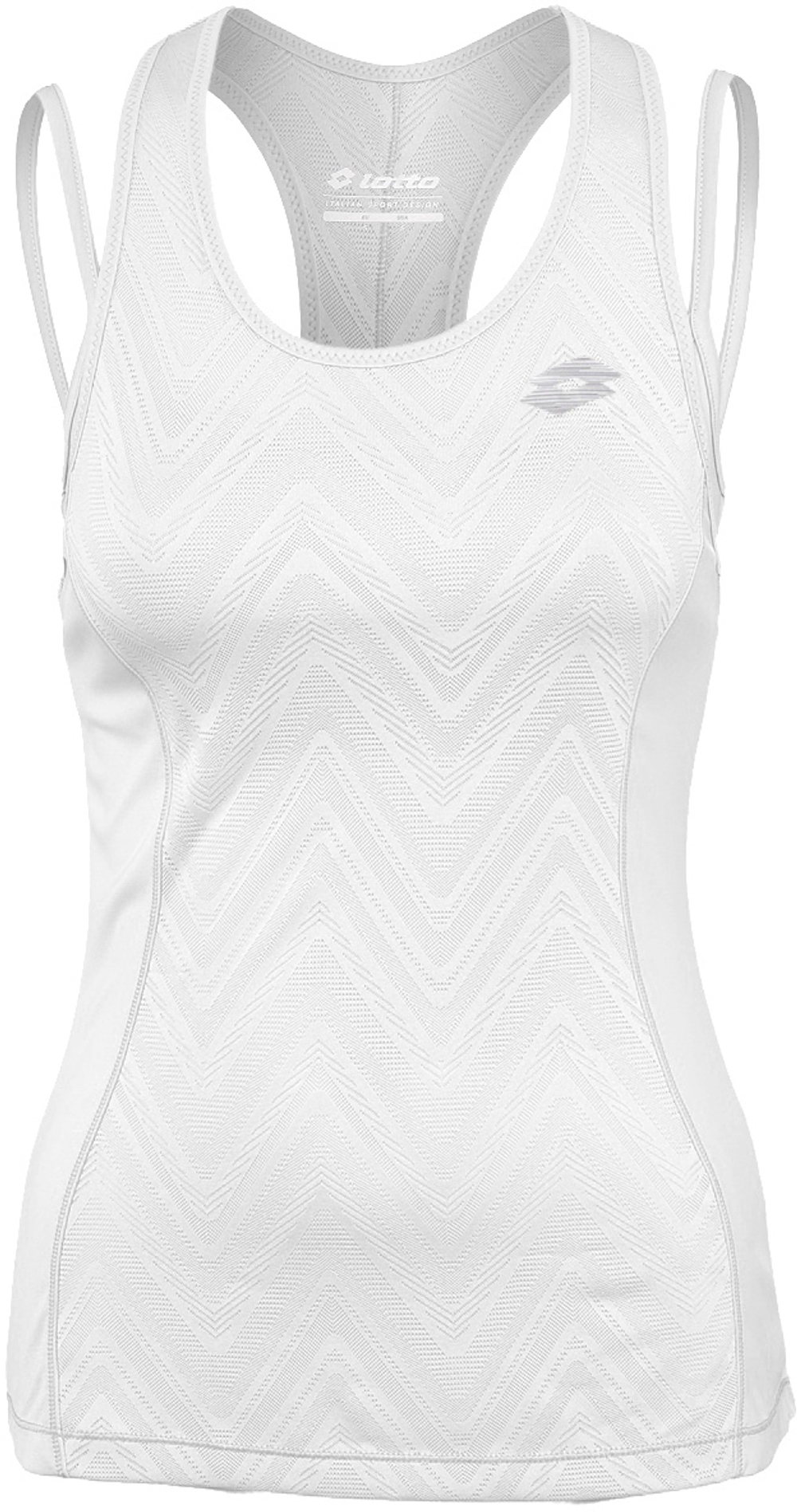 Женский топ теннисный Lotto Nixia IV Tank + Bra - white