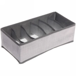 Кофр - органайзер для хранения вещей «ЭФОЛТ», цвет пыльно - серый, 6 отделений, 32*16*10см